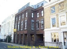 Modern building in Southgate St.