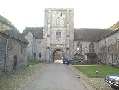 The Outer Quadrangle showing Beaufort Tower, formerly part of the Master's Lodging.