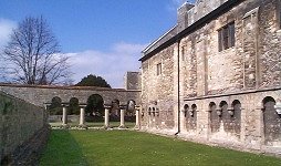 View across the site of the late 11th Century Chapter House, demolished  c. 1850