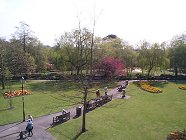 View of Abbey Gardens from Abbey House