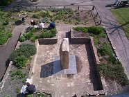 The scented garden and water sundial in Abbey Gardens