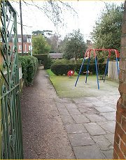 Friary Gardens -View from the gate.