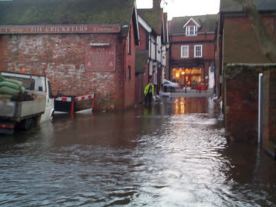 Water Lane at the junction with Bridge Street