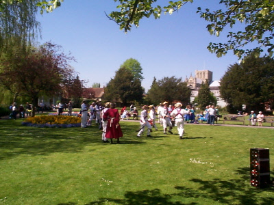 Dancing in Abbey Gardens