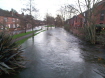 The river seems to have changed course in this shot.