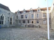 Part of the original buildings of Winchester Castle.