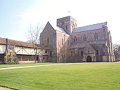 View across the Inner Quadrangle  to the Ambulatory and Church.