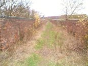 View looking South along the Viaduct track