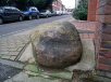 On the corner of Minster Lane and St Thomas Street. 